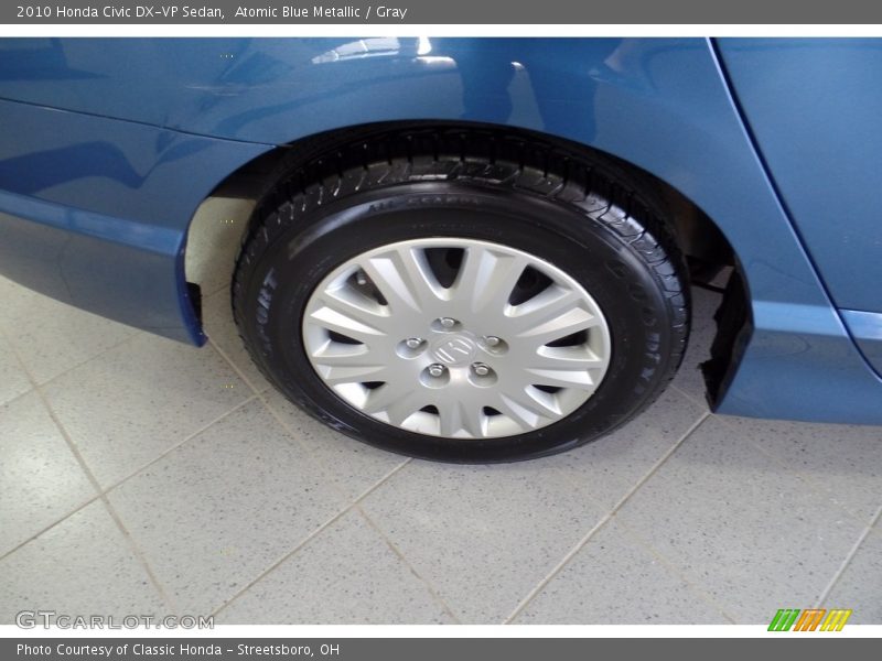 Atomic Blue Metallic / Gray 2010 Honda Civic DX-VP Sedan