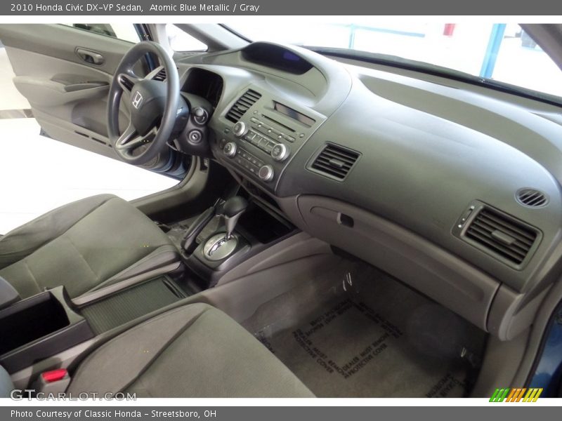 Atomic Blue Metallic / Gray 2010 Honda Civic DX-VP Sedan