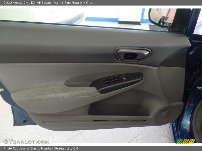 Atomic Blue Metallic / Gray 2010 Honda Civic DX-VP Sedan