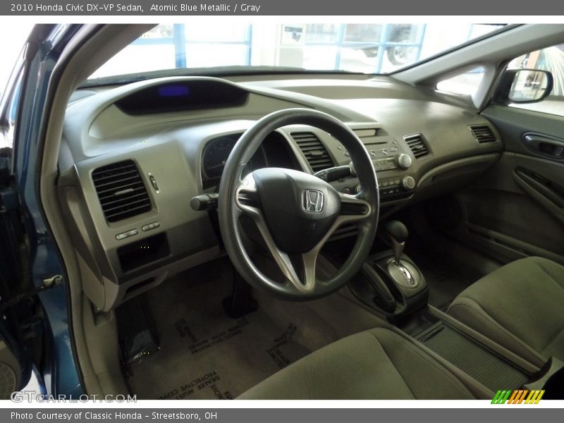 Atomic Blue Metallic / Gray 2010 Honda Civic DX-VP Sedan