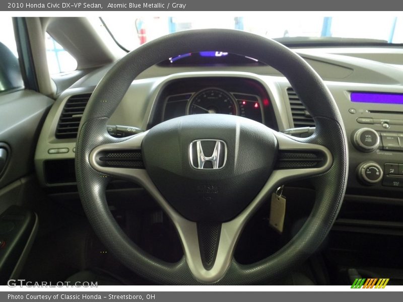 Atomic Blue Metallic / Gray 2010 Honda Civic DX-VP Sedan