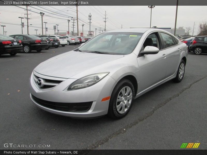 Ingot Silver / Black 2013 Mazda MAZDA6 i Sport Sedan