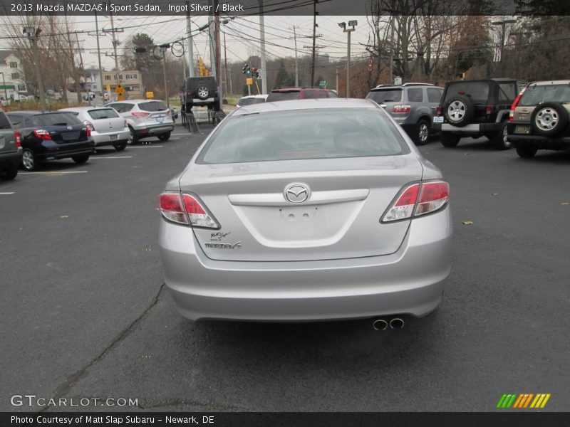Ingot Silver / Black 2013 Mazda MAZDA6 i Sport Sedan