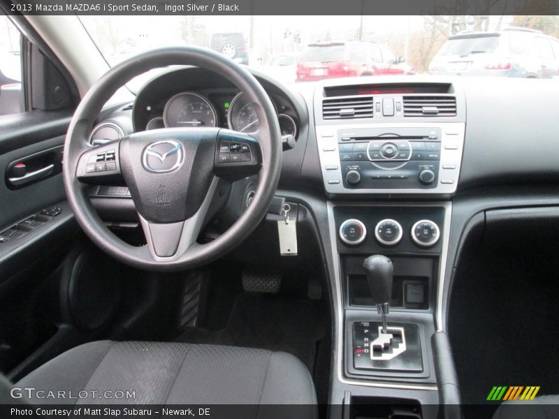 Ingot Silver / Black 2013 Mazda MAZDA6 i Sport Sedan