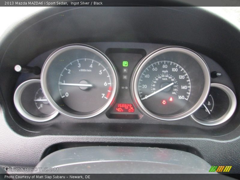 Ingot Silver / Black 2013 Mazda MAZDA6 i Sport Sedan