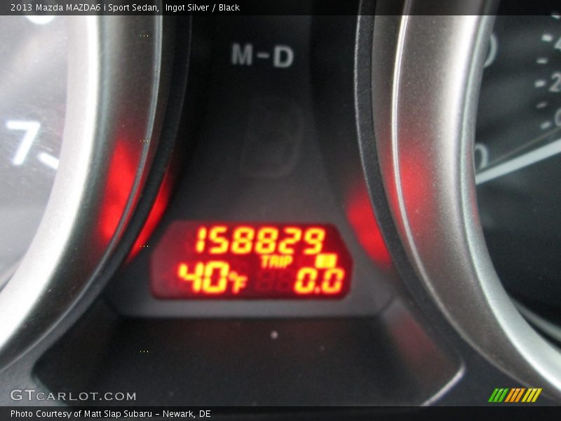 Ingot Silver / Black 2013 Mazda MAZDA6 i Sport Sedan