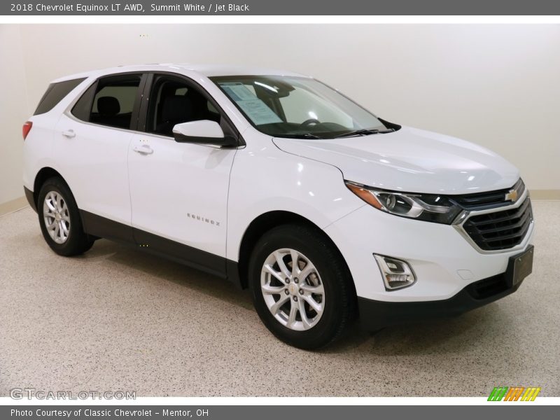 Summit White / Jet Black 2018 Chevrolet Equinox LT AWD