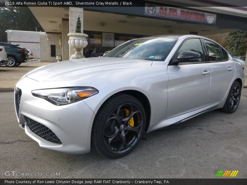 Silverstone Gray Metallic / Black 2019 Alfa Romeo Giulia Ti Sport AWD