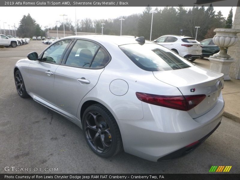 Silverstone Gray Metallic / Black 2019 Alfa Romeo Giulia Ti Sport AWD