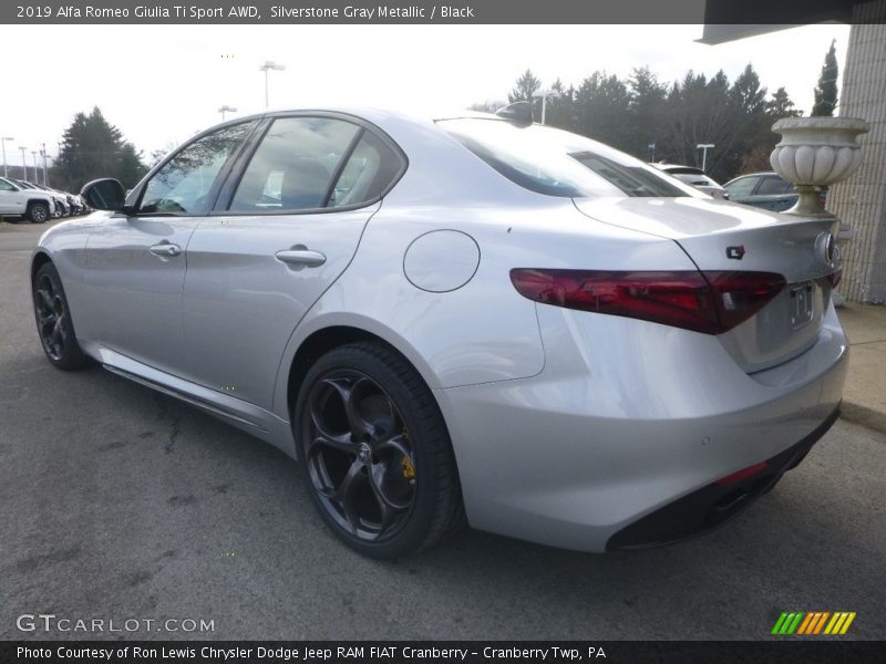 Silverstone Gray Metallic / Black 2019 Alfa Romeo Giulia Ti Sport AWD