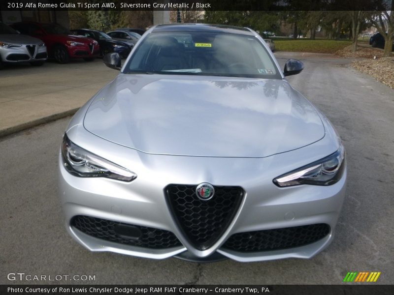 Silverstone Gray Metallic / Black 2019 Alfa Romeo Giulia Ti Sport AWD