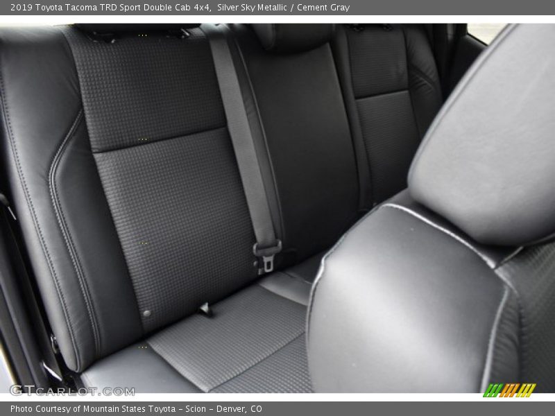 Silver Sky Metallic / Cement Gray 2019 Toyota Tacoma TRD Sport Double Cab 4x4