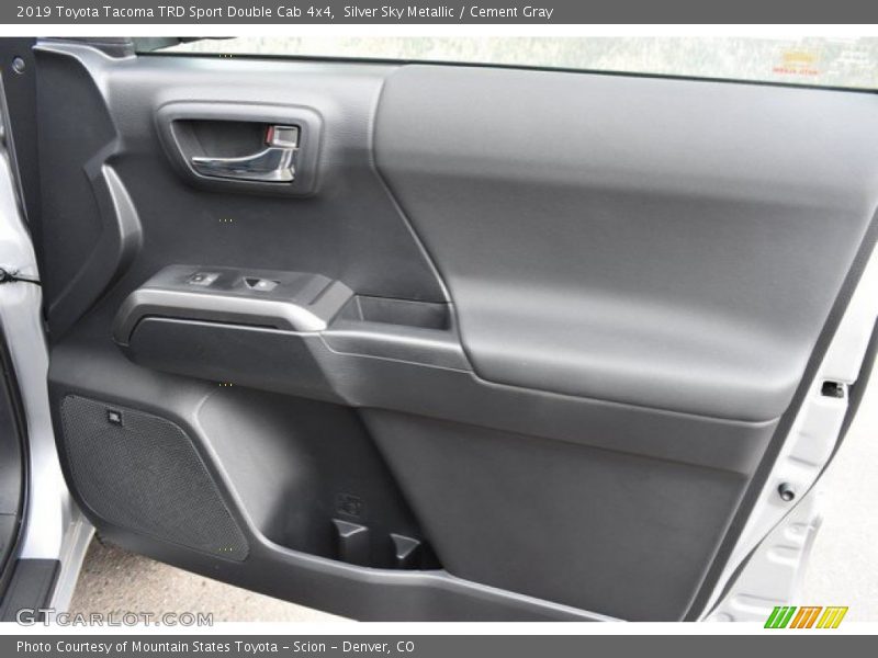 Silver Sky Metallic / Cement Gray 2019 Toyota Tacoma TRD Sport Double Cab 4x4