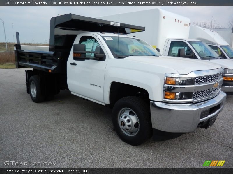  2019 Silverado 3500HD Work Truck Regular Cab 4x4 Dump Truck Summit White