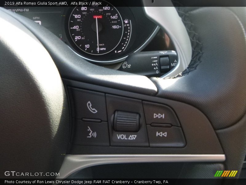 Alfa Black / Black 2019 Alfa Romeo Giulia Sport AWD