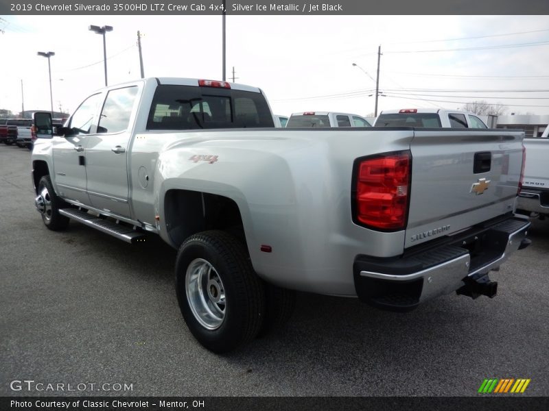 Silver Ice Metallic / Jet Black 2019 Chevrolet Silverado 3500HD LTZ Crew Cab 4x4