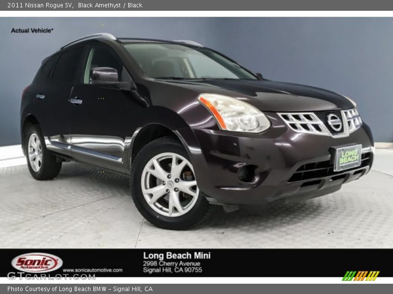 Black Amethyst / Black 2011 Nissan Rogue SV