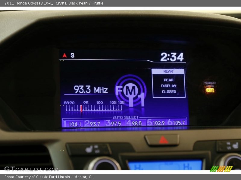 Crystal Black Pearl / Truffle 2011 Honda Odyssey EX-L