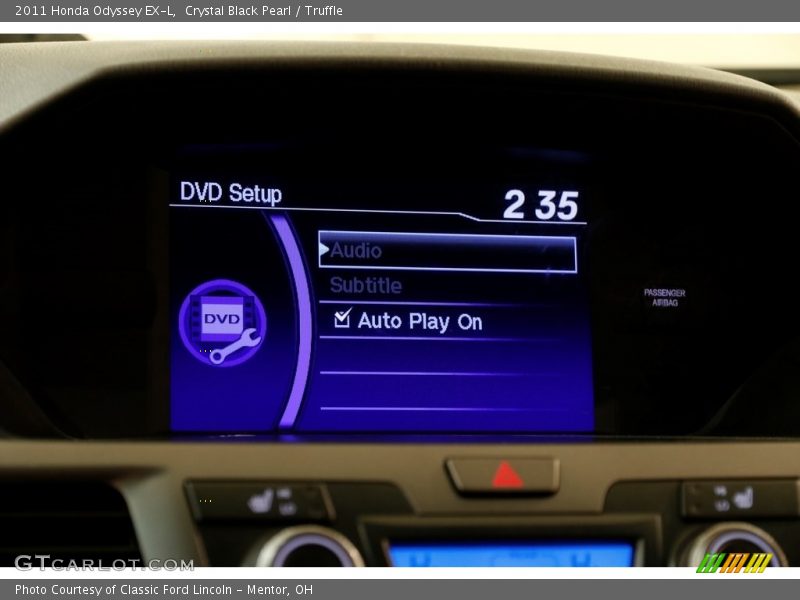 Crystal Black Pearl / Truffle 2011 Honda Odyssey EX-L