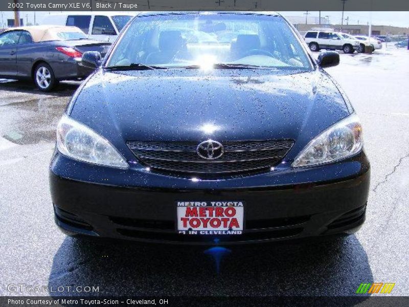 Black / Taupe 2002 Toyota Camry XLE V6
