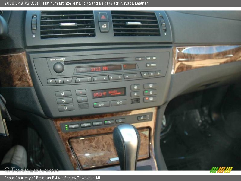 Platinum Bronze Metallic / Sand Beige/Black Nevada Leather 2008 BMW X3 3.0si