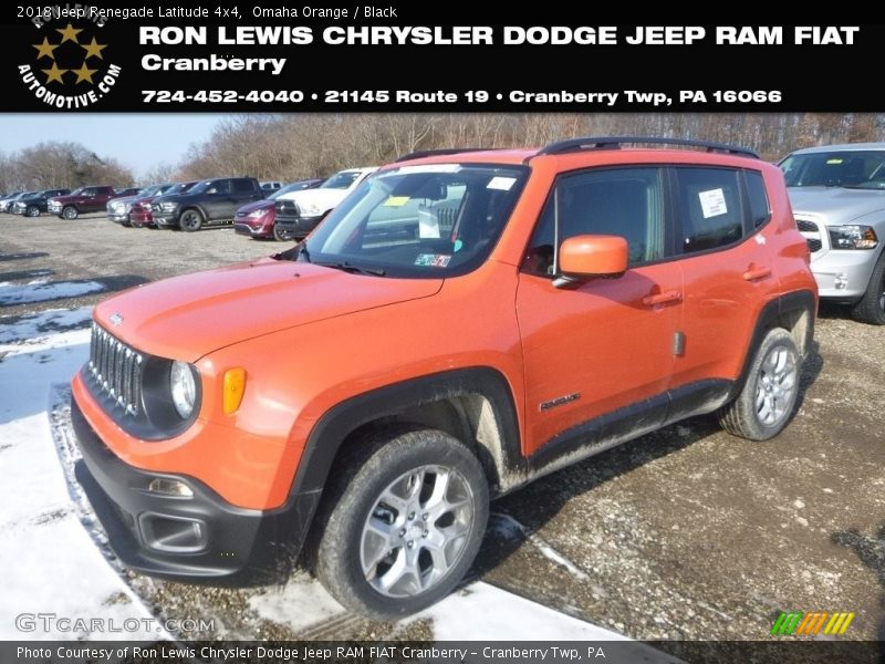 Omaha Orange / Black 2018 Jeep Renegade Latitude 4x4