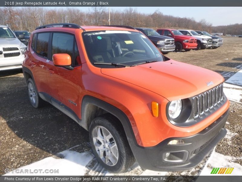 Omaha Orange / Black 2018 Jeep Renegade Latitude 4x4