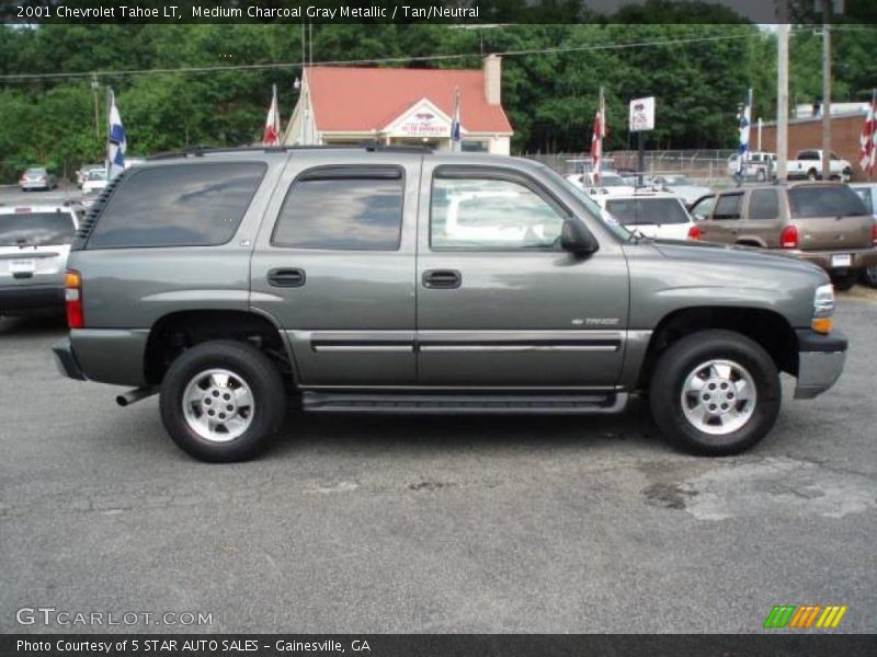 Medium Charcoal Gray Metallic / Tan/Neutral 2001 Chevrolet Tahoe LT