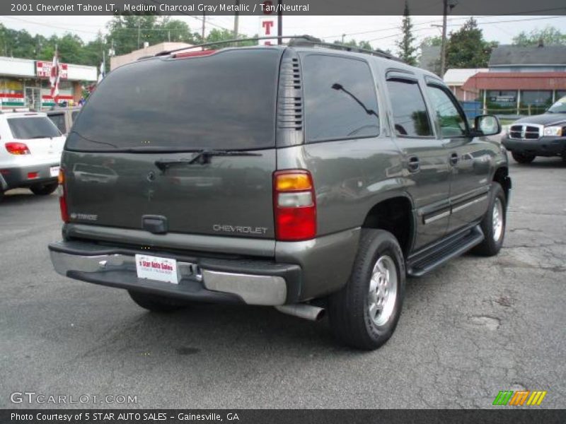 Medium Charcoal Gray Metallic / Tan/Neutral 2001 Chevrolet Tahoe LT