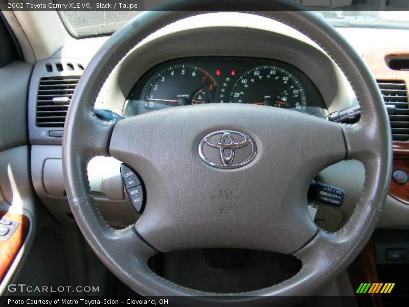 Black / Taupe 2002 Toyota Camry XLE V6
