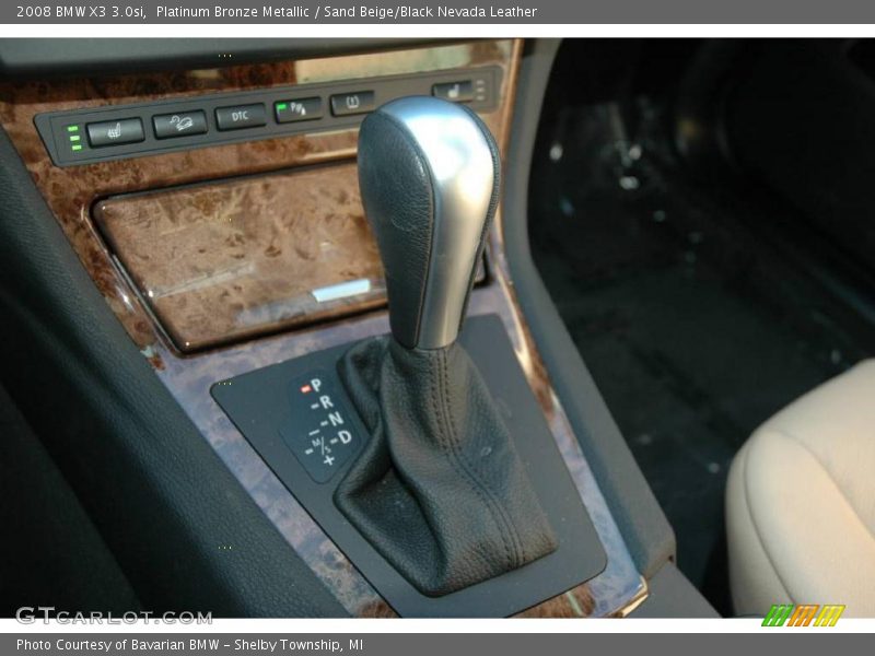 Platinum Bronze Metallic / Sand Beige/Black Nevada Leather 2008 BMW X3 3.0si