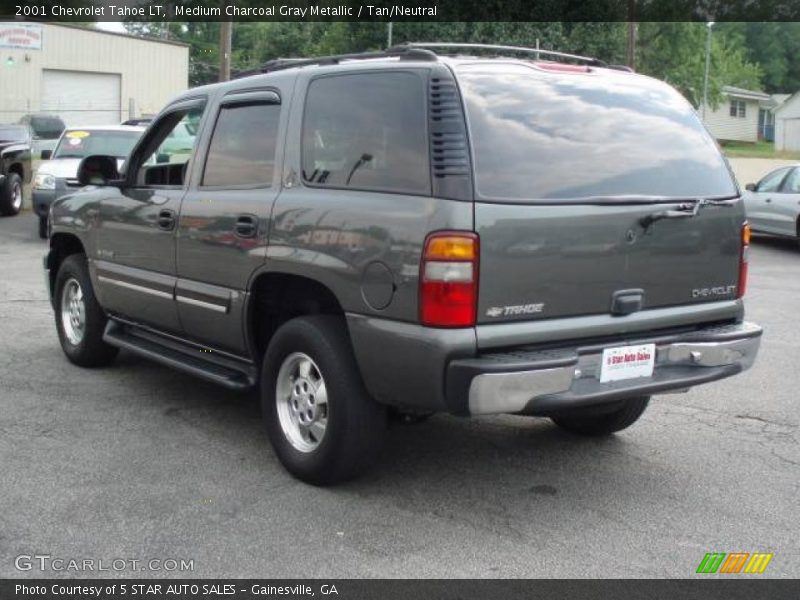 Medium Charcoal Gray Metallic / Tan/Neutral 2001 Chevrolet Tahoe LT