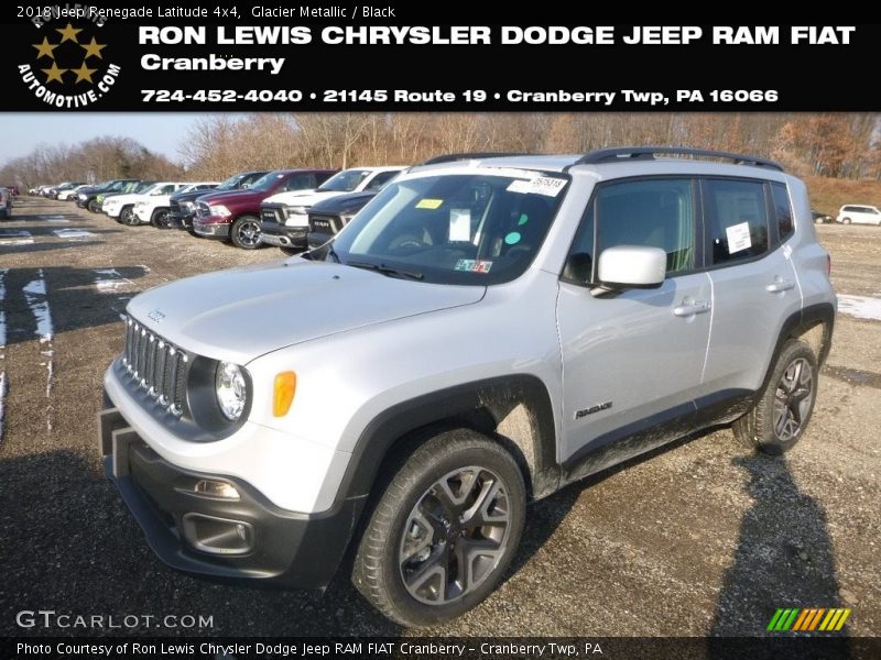 Glacier Metallic / Black 2018 Jeep Renegade Latitude 4x4