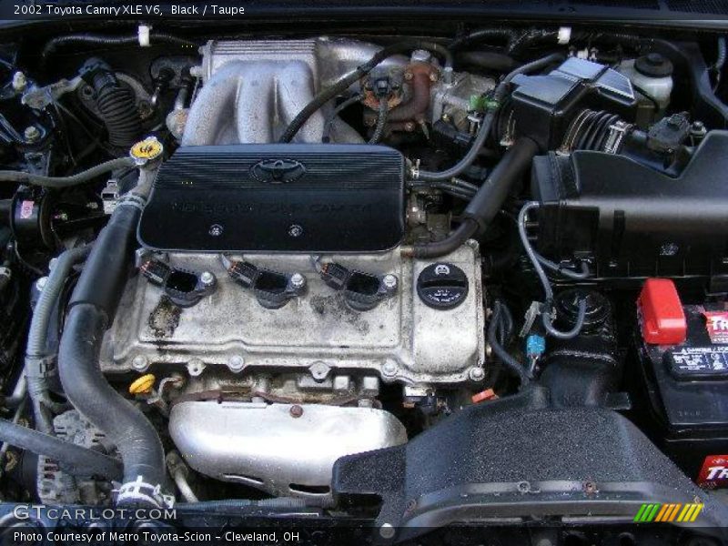 Black / Taupe 2002 Toyota Camry XLE V6