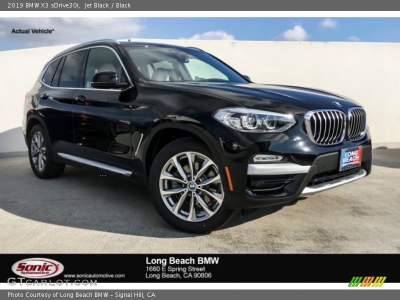 Jet Black / Black 2019 BMW X3 sDrive30i