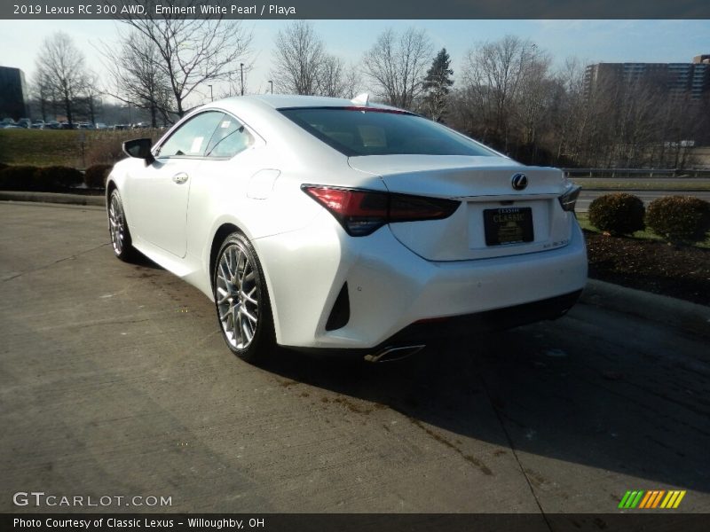 Eminent White Pearl / Playa 2019 Lexus RC 300 AWD