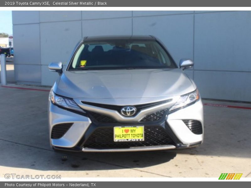 Celestial Silver Metallic / Black 2019 Toyota Camry XSE