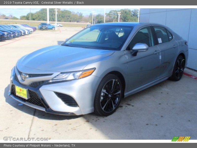 Celestial Silver Metallic / Black 2019 Toyota Camry XSE