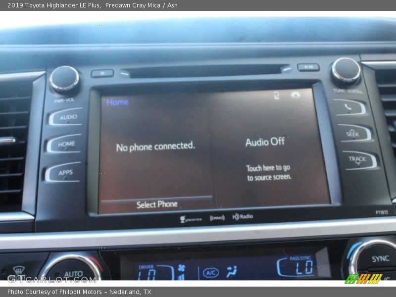 Predawn Gray Mica / Ash 2019 Toyota Highlander LE Plus
