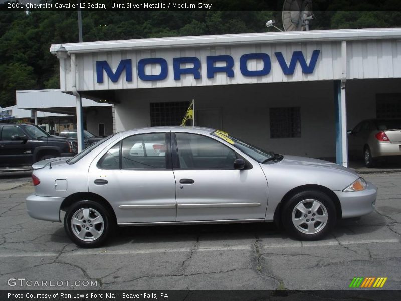 Ultra Silver Metallic / Medium Gray 2001 Chevrolet Cavalier LS Sedan