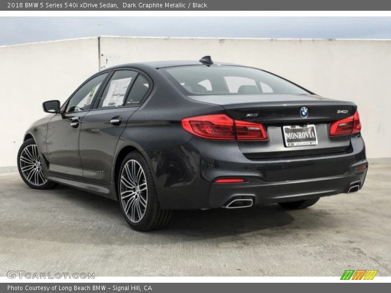 Dark Graphite Metallic / Black 2018 BMW 5 Series 540i xDrive Sedan