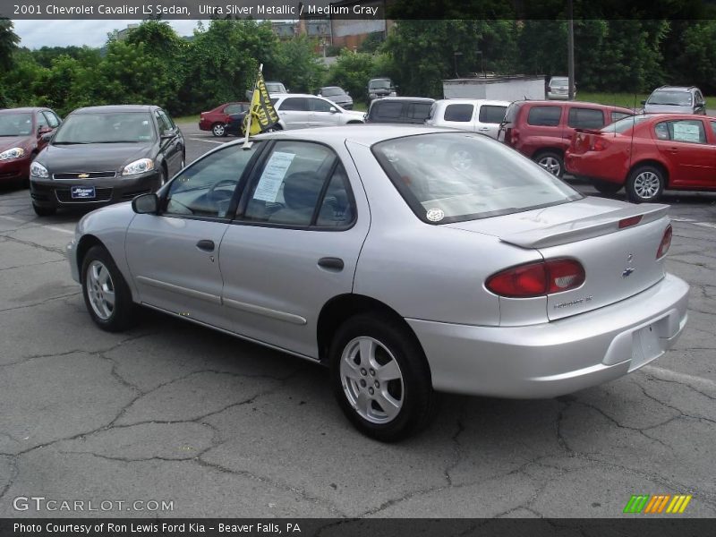 Ultra Silver Metallic / Medium Gray 2001 Chevrolet Cavalier LS Sedan