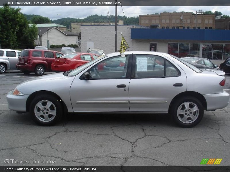 Ultra Silver Metallic / Medium Gray 2001 Chevrolet Cavalier LS Sedan