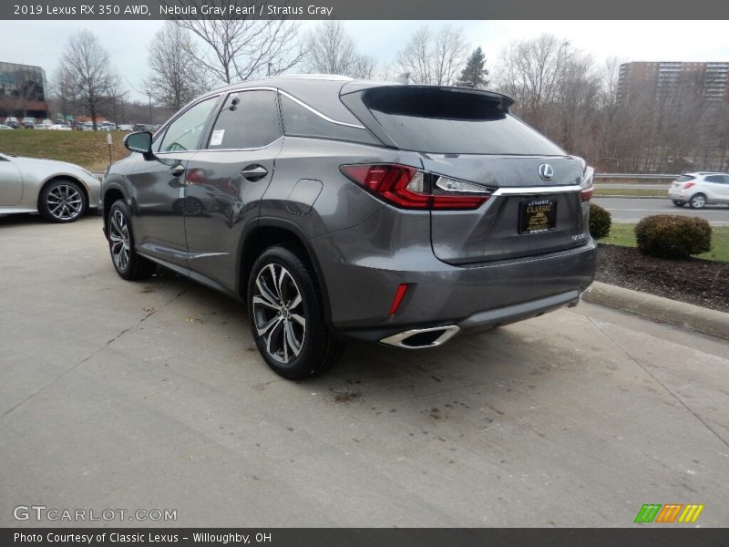 Nebula Gray Pearl / Stratus Gray 2019 Lexus RX 350 AWD