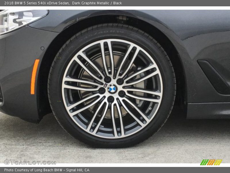 Dark Graphite Metallic / Black 2018 BMW 5 Series 540i xDrive Sedan