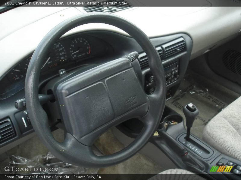Ultra Silver Metallic / Medium Gray 2001 Chevrolet Cavalier LS Sedan