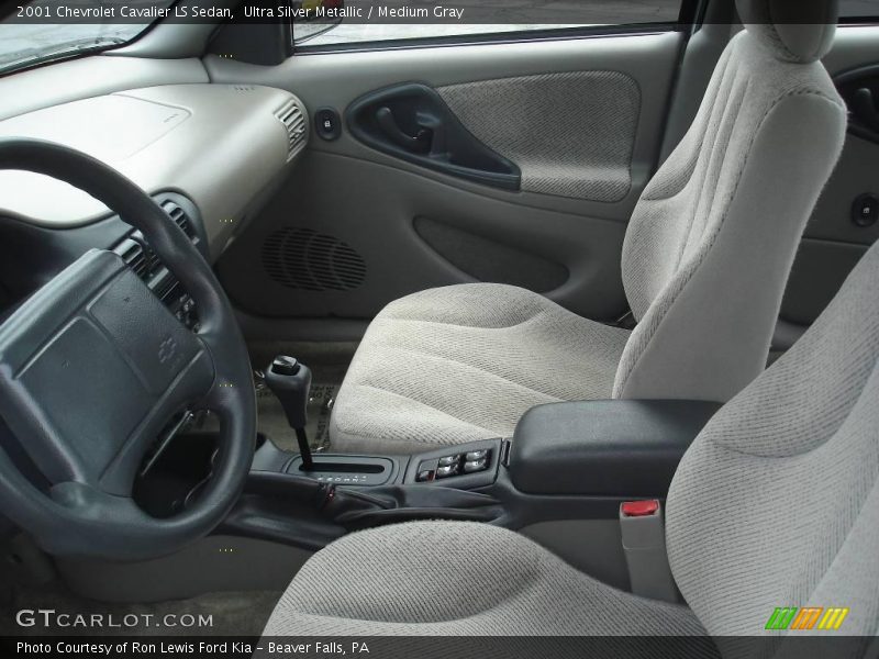 Ultra Silver Metallic / Medium Gray 2001 Chevrolet Cavalier LS Sedan