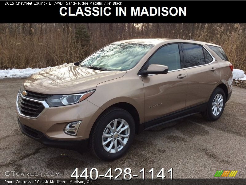 Sandy Ridge Metallic / Jet Black 2019 Chevrolet Equinox LT AWD