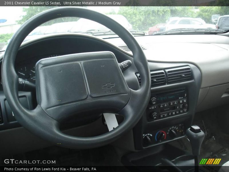 Ultra Silver Metallic / Medium Gray 2001 Chevrolet Cavalier LS Sedan