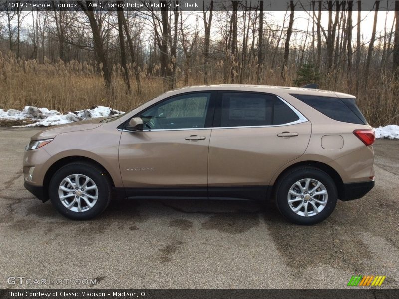 Sandy Ridge Metallic / Jet Black 2019 Chevrolet Equinox LT AWD